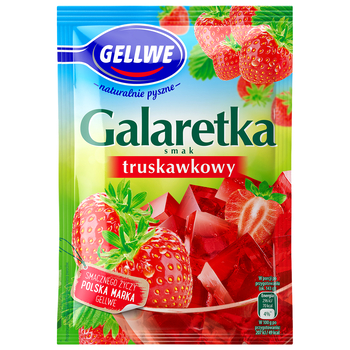 GELLWE GALARETKA SMAK TRUSKAWKOWY 72G