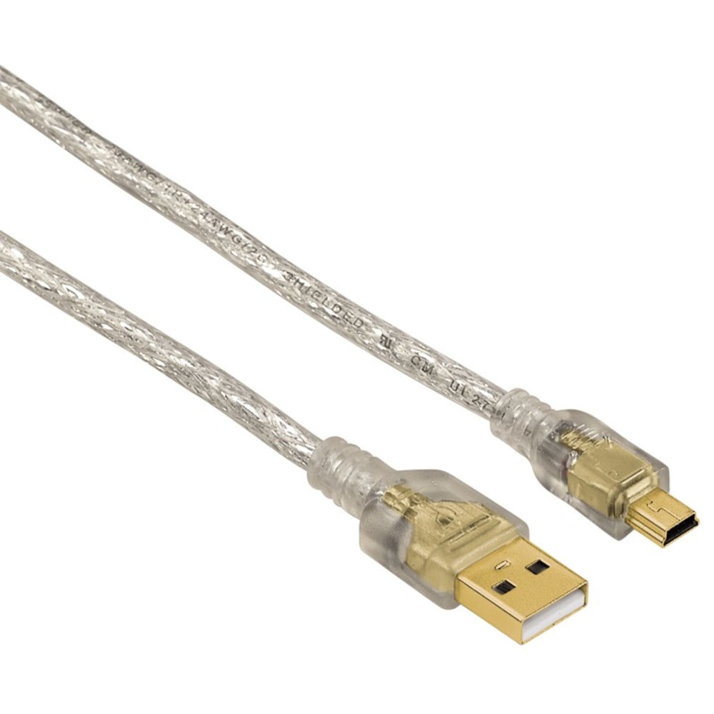 KABEL HAMA USB A - MINI USB B 0,75M