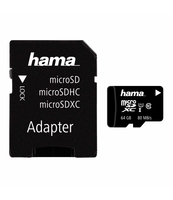KARTA PAMIĘCI HAMA MICROSDXC 64GB CLASS 10 UHS-I 80MB/S + ADAPTER