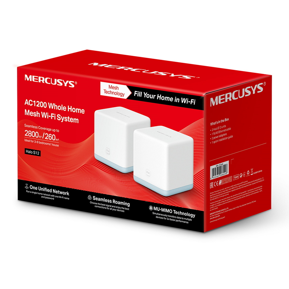 DOMOWY SYSTEM WI-FI MERCUSYS HALO S12 (2PACK)