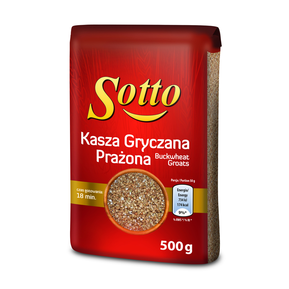 SOTTO KASZA GRYCZANA 500G FOLIA