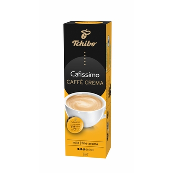 TCHIBO CAFISSIMO CAFFÈ CREMA FINE AROMA KAWA MIELONA W KAPSUŁKACH 7G X 10 KAPSUŁEK